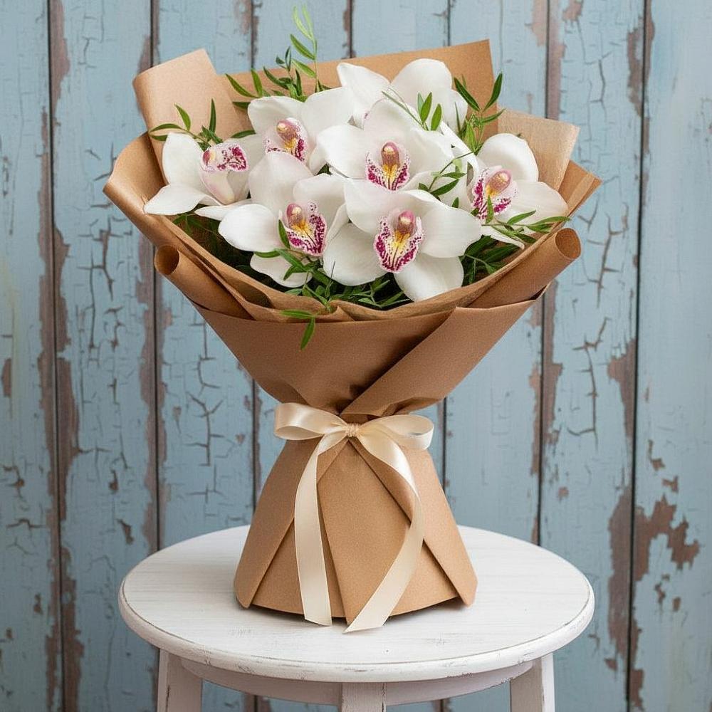 Букет цветов из: Орхидеи и Розы в Панкрушихе