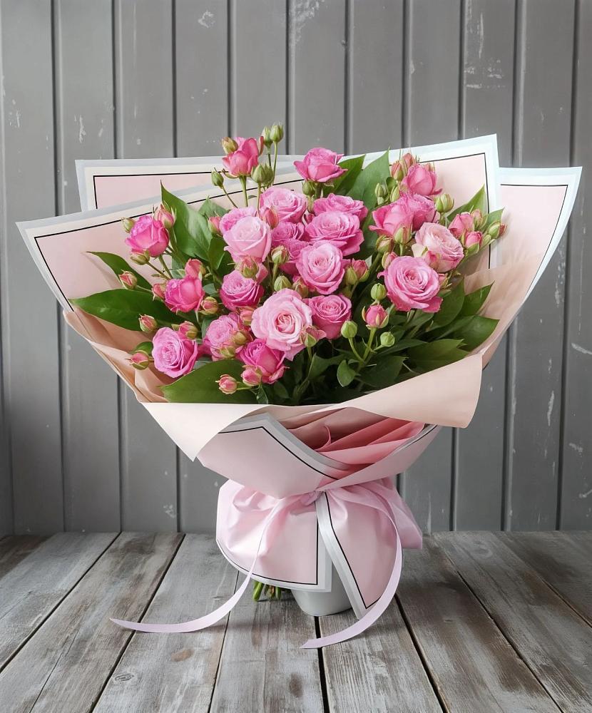 Букет Розовый кустик в Панкрушихе