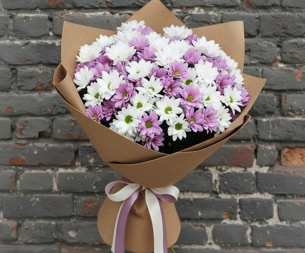 Букет цветов из: Хризантемы в Панкрушихе