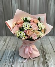 Букет цветов из:  Гвоздики, Розы и Хризантемы в Панкрушихе