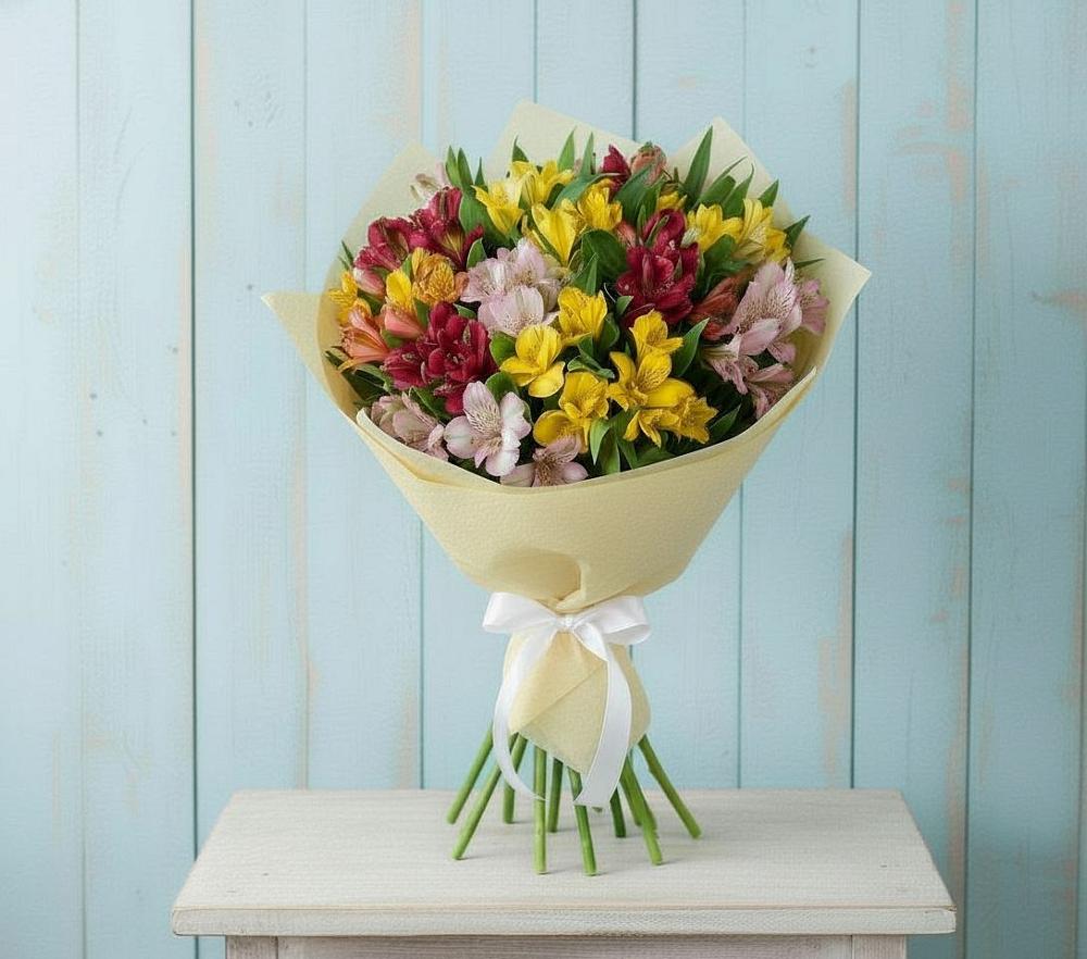 Букет цветов из: Альстромерии в Панкрушихе