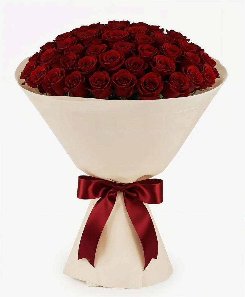 Букет 101 Бордовая роза Блэк Бакарра в Панкрушихе