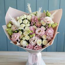 Букет цветов из:  Альстромерии и Розы в Панкрушихе